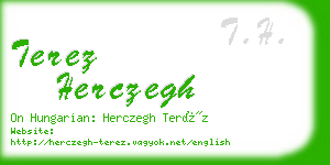 terez herczegh business card